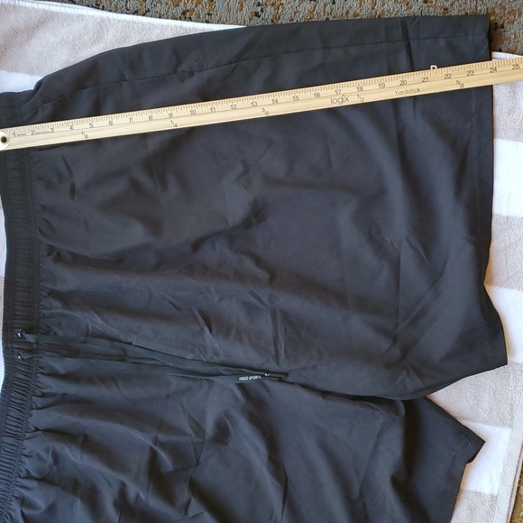 HODO  XL MENS SWIM SHORTS  BLACK TIE FRONT, ELASTIC WAIST - Picture 2 of 9